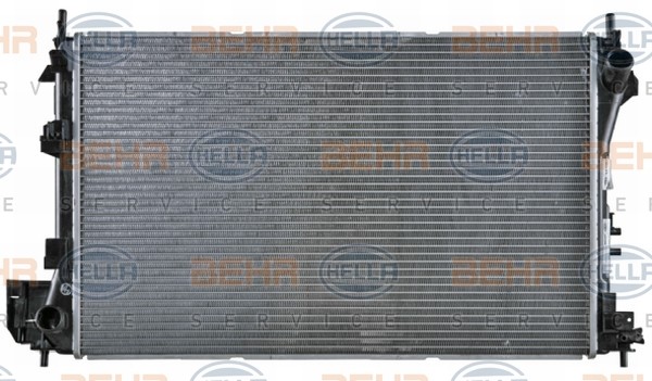 HELLA for vehicles with air conditioning, 650 x 415 x 27 mm, Manual Transmission, Brazed cooling fins Radiator 8MK 376 726-751 buy
