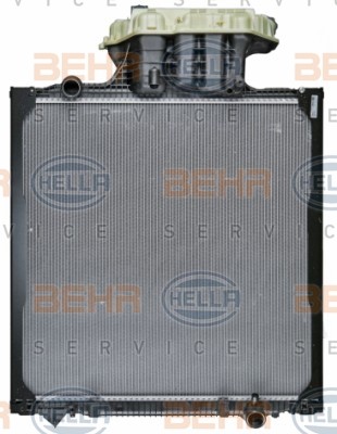 HELLA 938 x 919 x 52 mm, HELLA BLACK MAGIC, Brazed cooling fins Radiator 8MK 376 756-021 buy