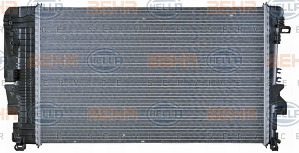 HELLA for vehicles with/without air conditioning, 650 x 396 x 32 mm, HELLA BLACK MAGIC, Automatic Transmission, Brazed cooling fins Radiator 8MK 376 756-131 buy