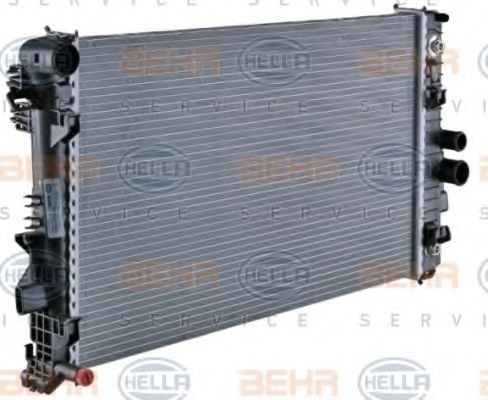 HELLA Radiator, engine cooling 8MK 376 756-131 suitable for MERCEDES-BENZ VIANO, VITO