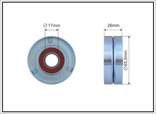 Opel COMBO Tensioner pulley, v-ribbed belt 9493663 CAFFARO 303-00 online buy