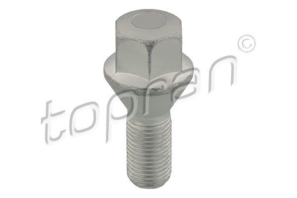 TOPRAN 304 597 Wheel Bolt M 12, Conical Seat F, 20 mm, 10.9, SW17, Zink flake coated, Male Hex