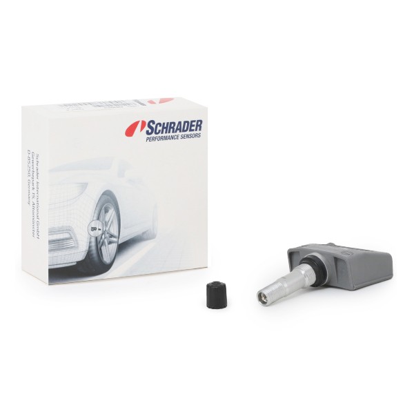 SCHRADER 3042 Tyre pressure sensor (TPMS) with valves, with groove