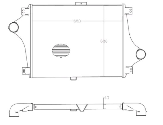 NRF 30552 Ladeluftkühler für RENAULT TRUCKS C LKW in Original Qualität