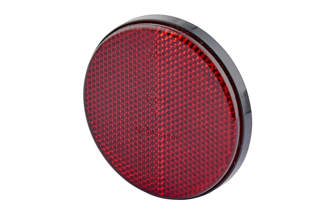 HELLA 8RA 002 016-111 Reflex Reflector round, red, Rear
