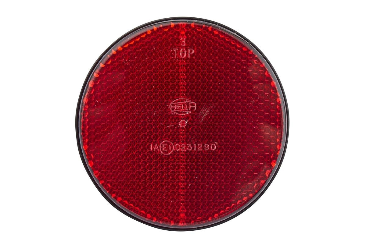 HELLA E1 31290 Reflex Reflector round, red, Rear