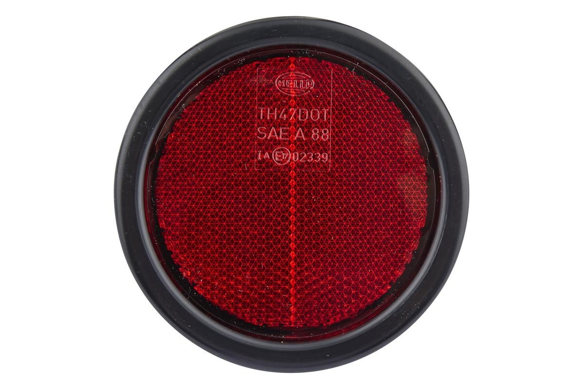HELLA E17 339 Reflex Reflector round, red, Rear