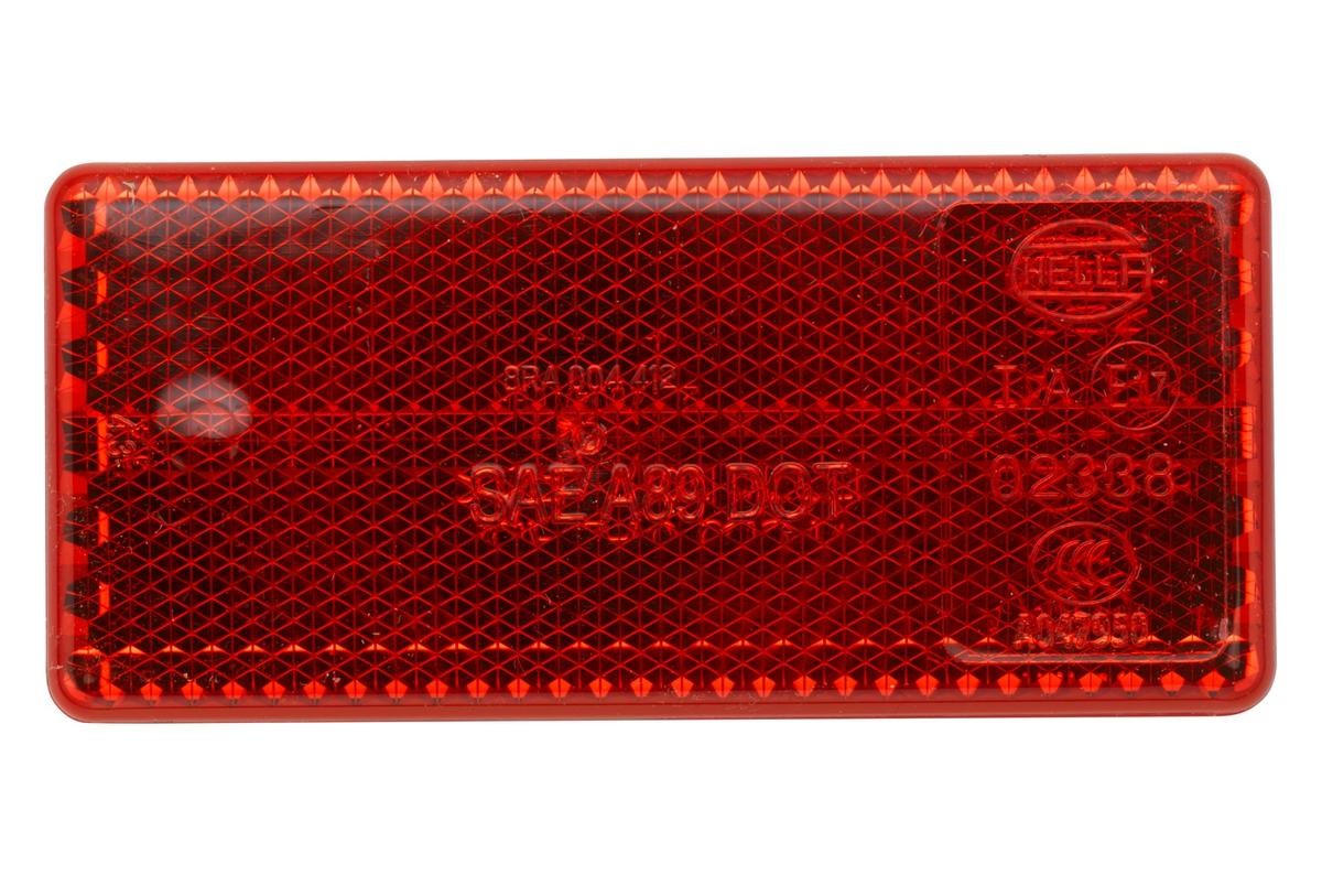 HELLA E17 338 Reflex Reflector rectangular, red, Rear