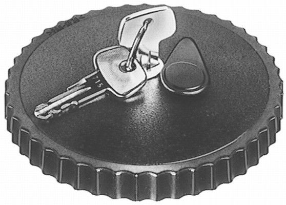 8XY 004 734-001 HELLA Gas tank SUZUKI 115 mm, with lock, with key, Metal, with breather valve, without support strap