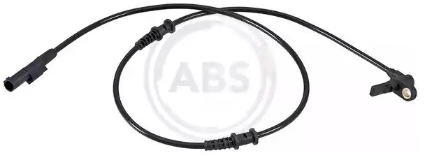 A.B.S. 30832 ABS sensor Active sensor, 865mm, 970mm, 28mm, black