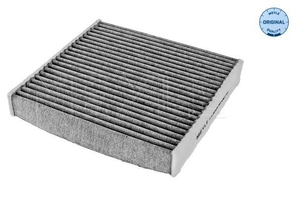 Filtro condizionatore MCF0228 MEYLE Filtro al carbone attivo, Cartuccia filtro, con potere assorbente degli odori, 185 mm x 178 mm x 30 mm, ORIGINAL Quality