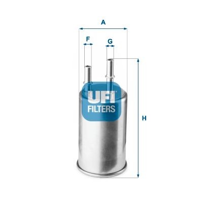 UFI 31.918.03 Fuel filter Filter Insert, 9,4mm, 7,8mm