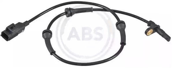 A.B.S. 31260 ABS sensor Active sensor, 715mm, black