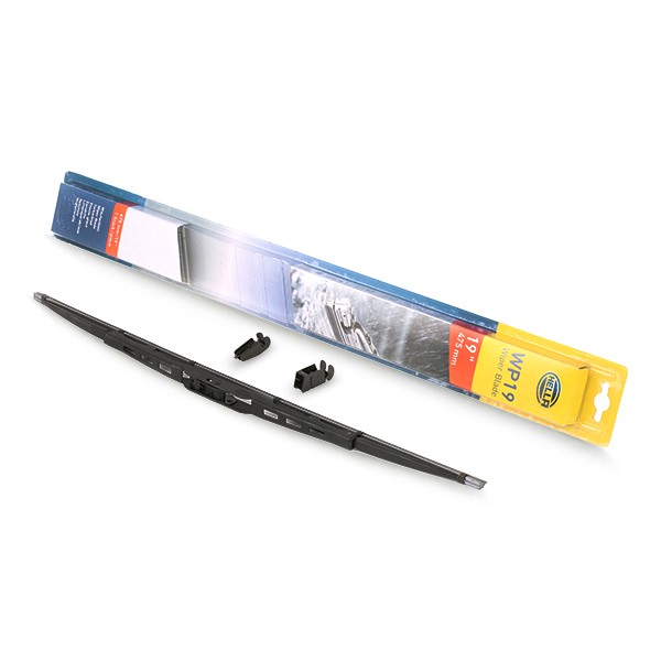 9XW 178 878-191 HELLA Windscreen wipers JEEP 475 mm Front, Bracket wiper blade, for left-hand drive vehicles, 19 Inch