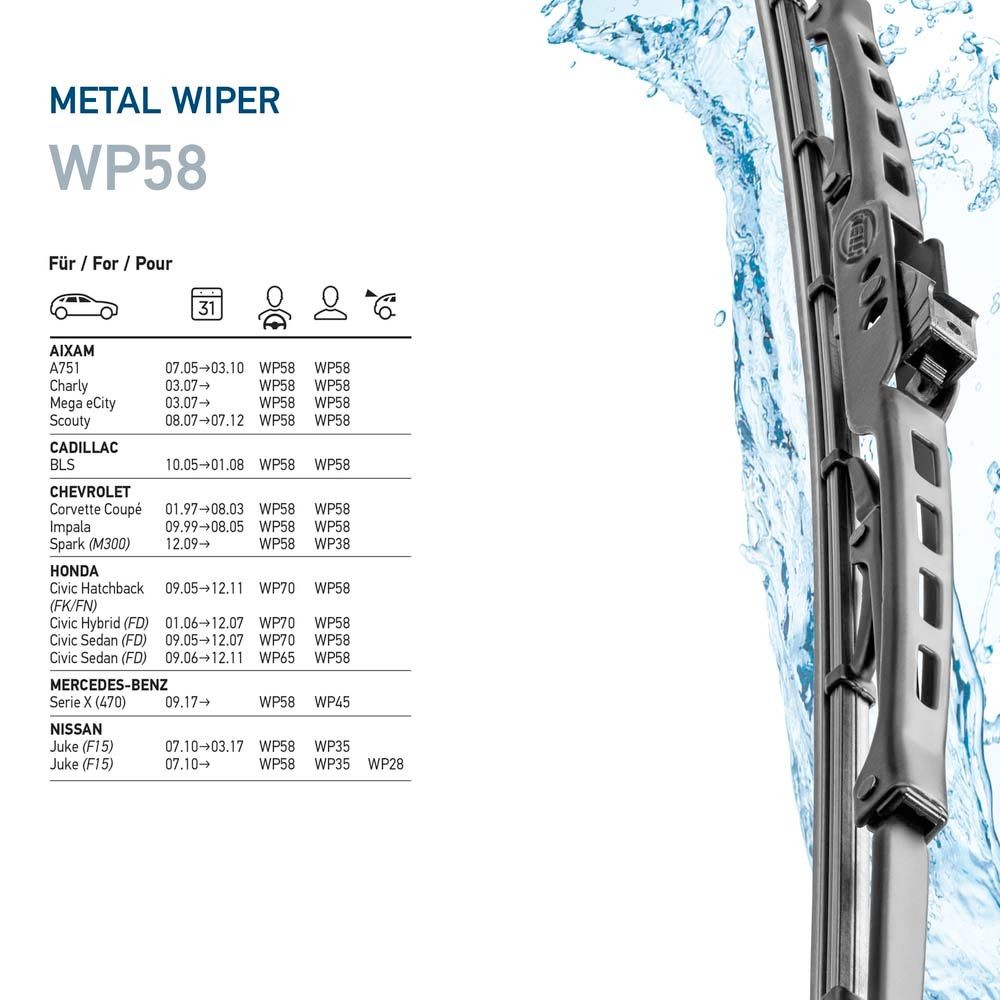 HELLA Windscreen wipers WP 23 buy online