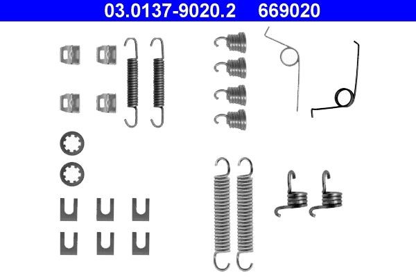 Renault 4 Accessory Kit, brake shoes ATE 03.0137-9020.2 cheap