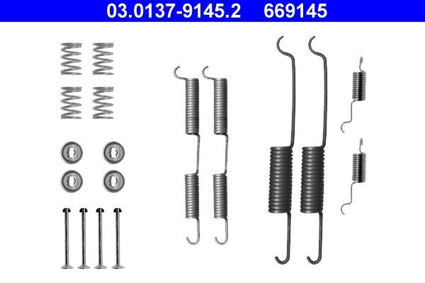 Mercedes-Benz 100 Repair kits parts - Accessory Kit, brake shoes ATE 03.0137-9145.2
