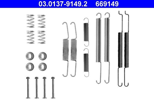 Skoda Accessory Kit, brake shoes ATE 03.0137-9149.2 at a good price