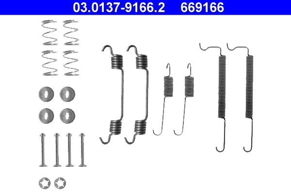 Chevrolet Accessory Kit, brake shoes ATE 03.0137-9166.2 at a good price