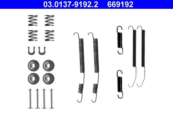 03.0137-9192.2 ATE Accessory kit brake shoes SUBARU