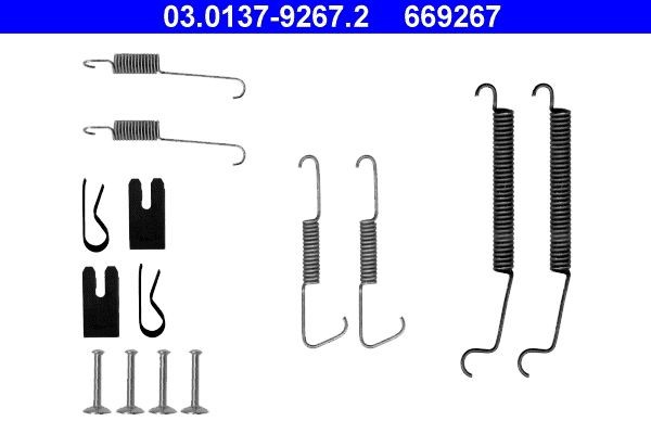 669267 ATE 03.0137-9267.2 Accessory Kit, brake shoes 4308.63
