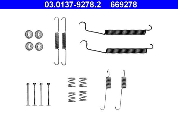 ATE 03.0137-9278.2 Accessory kit, brake shoes RENAULT TWINGO 2012 price