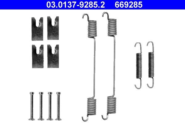 669285 ATE Accessory Kit, brake shoes 03.0137-9285.2 buy
