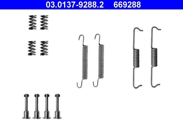 03013792882 Brake shoe fitting kit ATE 03.0137-9288.2 review and test