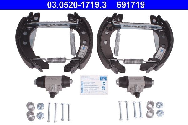 Volkswagen CADDY Brake set, drum brakes 954048 ATE 03.0520-1719.3 online buy