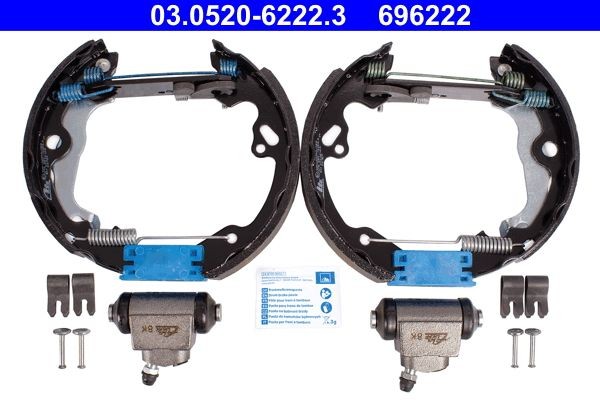 696222 ATE Original TopKit 03052062223 Drum brake kit Ford Focus dnw 1.6 16V Flexifuel 102 hp Petrol/Ethanol 2003 price