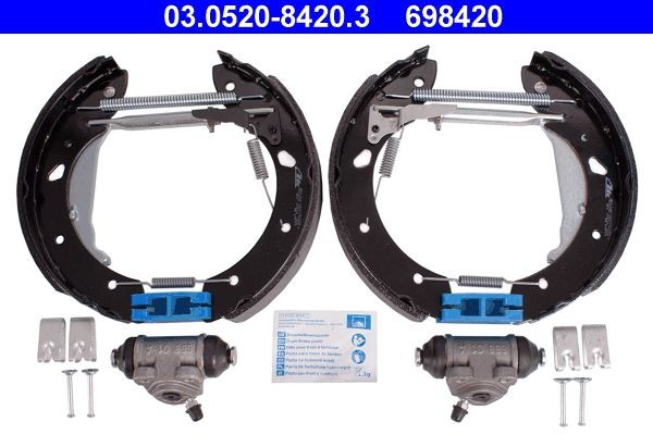 Toyota AYGO Drum brakes set 954176 ATE 03.0520-8420.3 online buy