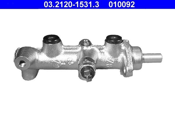ATE 03.2120-1531.3 Brake master cylinder Number of connectors: 4, Ø: 20,6 mm, M10x1