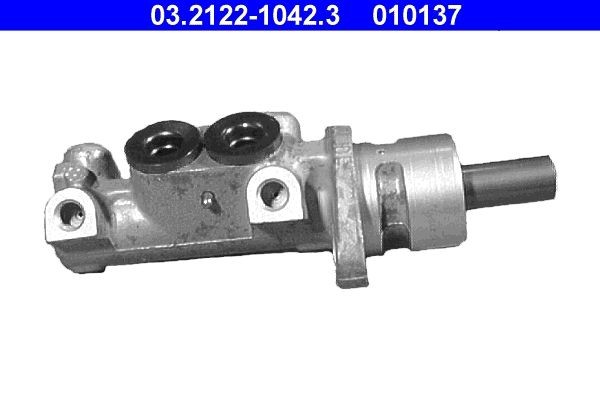 ATE 03.2122-1042.3 Brake master cylinder Number of connectors: 4, Ø: 22,2 mm, M10x1