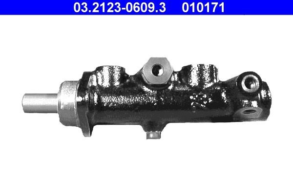 Master cylinder ATE Number of connectors: 3, Ø: 23,8 mm, without gaskets/seals, M10x1 - 03.2123-0609.3