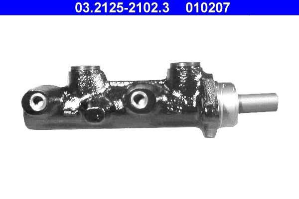 03.2125-2102.3 ATE Brake master cylinder DACIA Number of connectors: 2, Ø: 25,4 mm, M10x1
