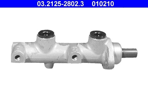 03.2125-2802.3 ATE Brake master cylinder DACIA Number of connectors: 2, Ø: 25,4 mm, M10x1