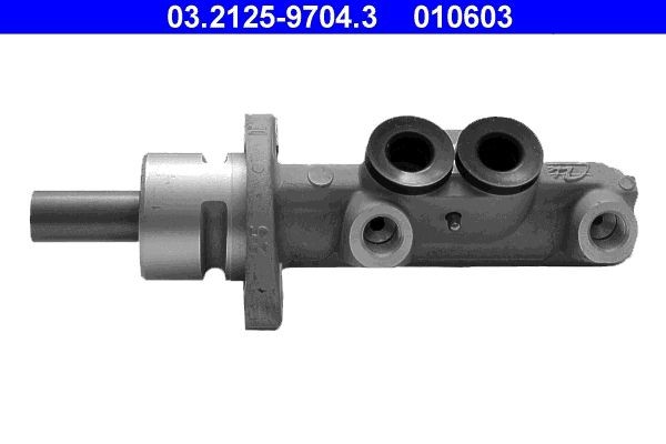 ATE 03.2125-9704.3 Brake master cylinder Number of connectors: 2, Ø: 25,4 mm, M12x1