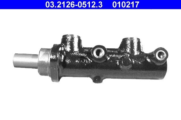 ATE 03.2126-0512.3 Brake master cylinder Number of connectors: 2, Ø: 27,0 mm, M10x1