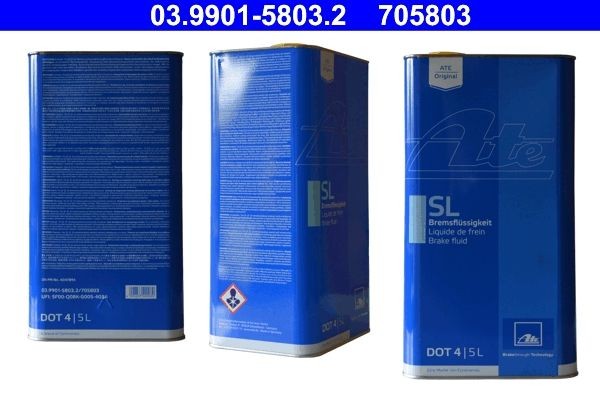 ORIGINAL ATE Bremsflüssigkeit SL.6 DOT4 20 Liter // 03.9901-6411.2