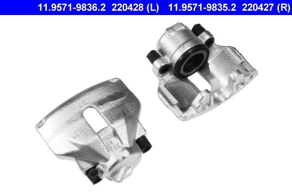 ATE 11.9571-9835.2 Brake caliper without holder