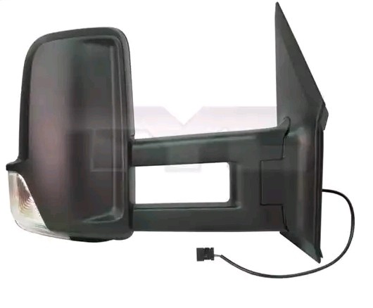 TYC 321-0145 Wing mirror Right, for electric mirror adjustment, Convex, Heatable, Long mirror arm