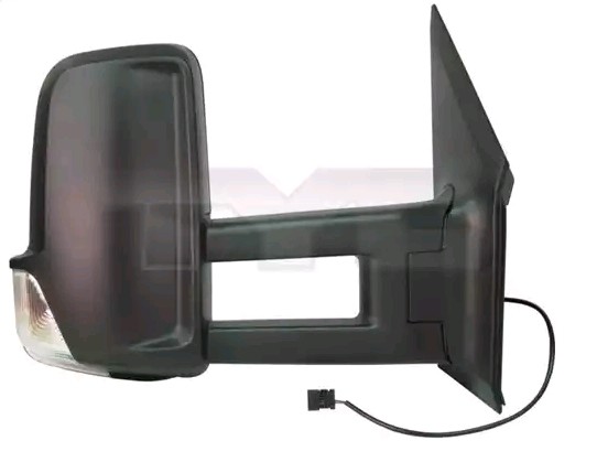 TYC 321-0146 Wing mirror Left, for electric mirror adjustment, Convex, Heatable, Long mirror arm