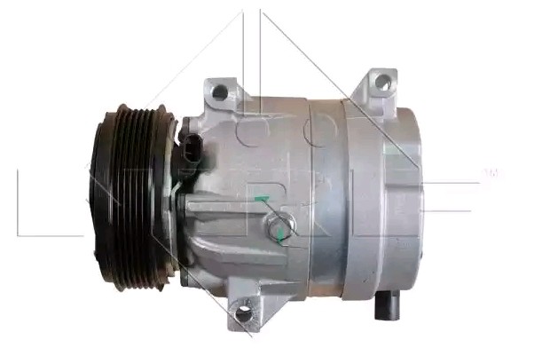 NRF 32101 Air conditioning compressor V5, 12V, PAG 150, with PAG compressor oil, with seal ring, EASY FIT