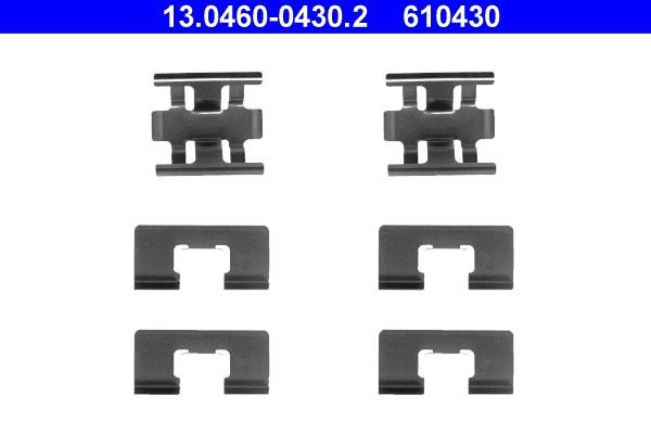 ATE 13.0460-0430.2 Brake pad fitting kit HONDA CRX 1989 price