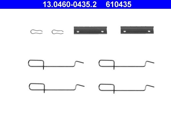 Original 13.0460-0435.2 ATE Brake pad fitting kit RENAULT