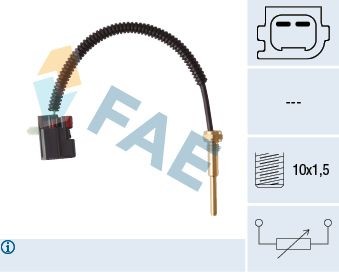 FAE grey Number of pins: 2-pin connector Coolant Sensor 32428 buy