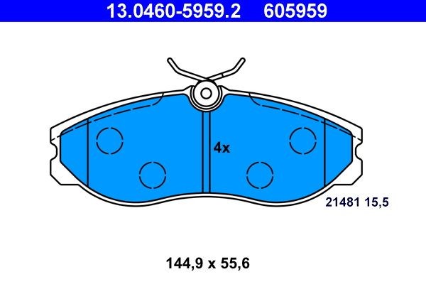 ATE Brake pad kit 13.0460-5959.2