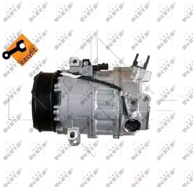 NRF 32669 Air conditioning compressor DCS17, 12V, PAG 46, with PAG compressor oil, with seal ring