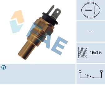FAE black Number of pins: 2-pin connector Coolant Sensor 32742 buy