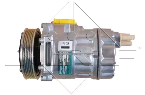 NRF SD7V16C, PAG 46, R 134a, with PAG compressor oil Belt Pulley Ø: 119mm, Number of grooves: 6 AC compressor 32826G buy